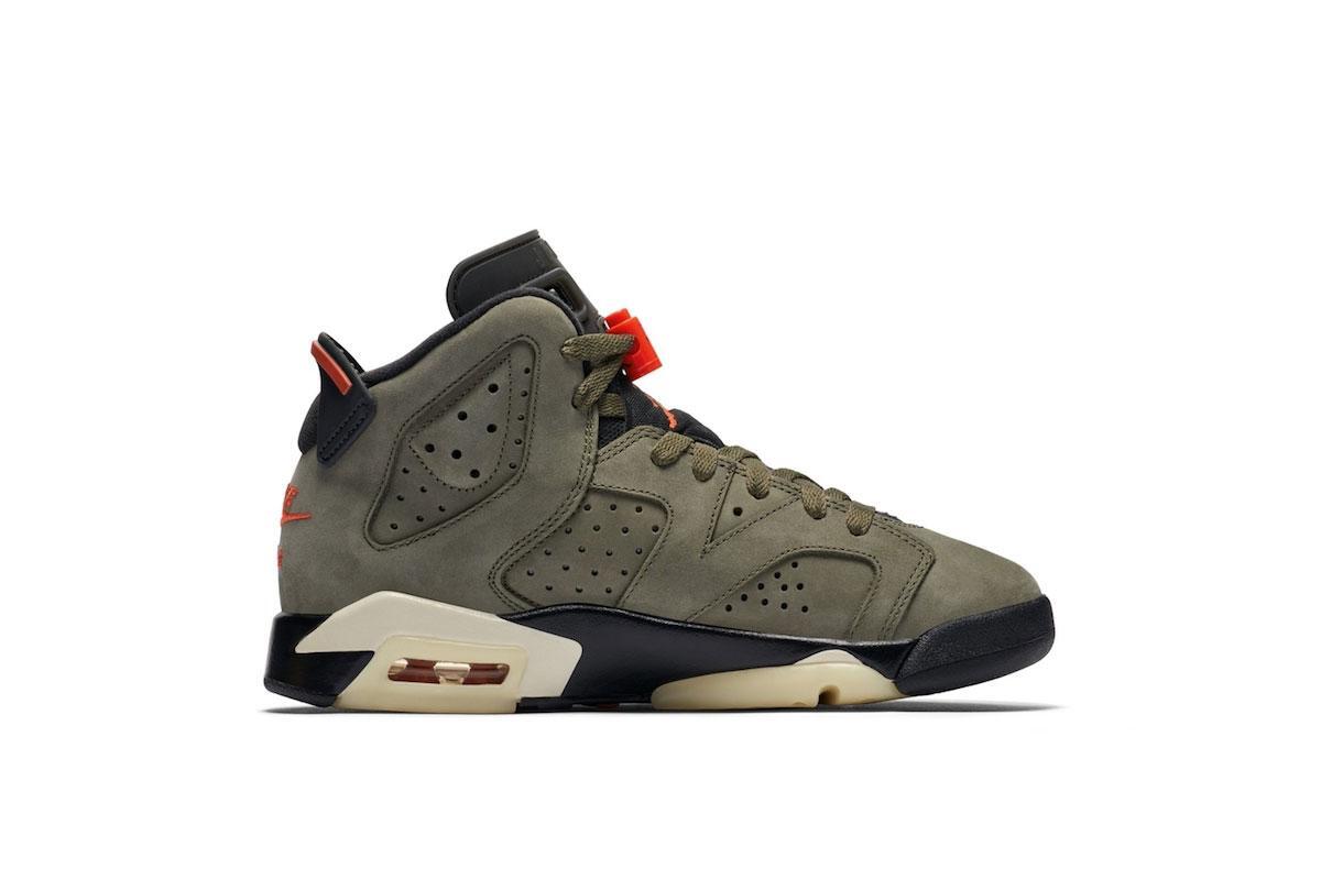 Air Jordan 6 Retro Travis Scott (GS) "Medium Olive" - Image 3