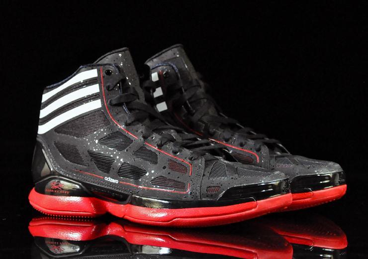 adidas Black and Red plus White pair of adults zero crazy light 3 basketball adidas Originals adiZero Crazy Light | G49587 | AFEW STORE main image 3