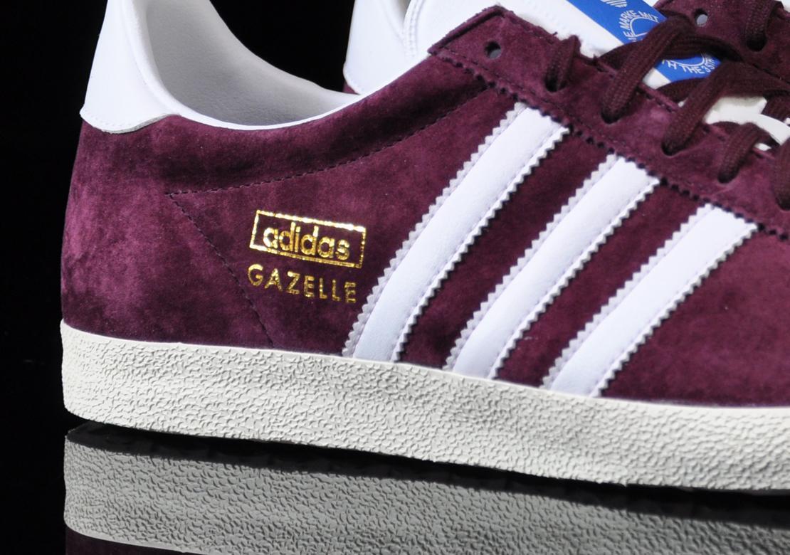 adidas gazelle silver green womens Men's adidas Gazelle Shoes Burgundy B41645