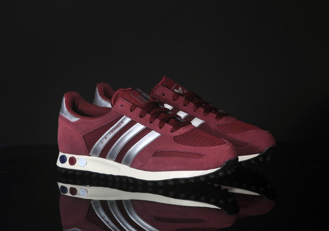 Fashion Trainers Adidas La Trainer Og Burgundy Buy Adidas Burgundy Red VL  Court Bold Lace Junior Trainers From