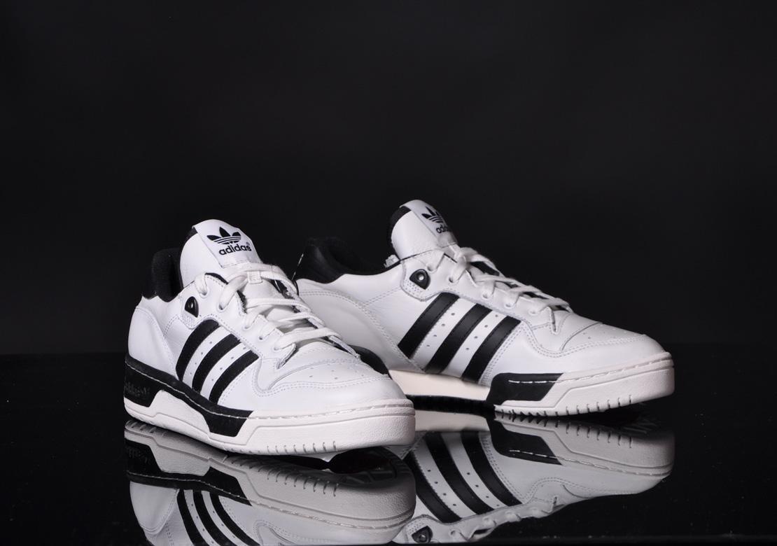 adidas rivalry low white and black