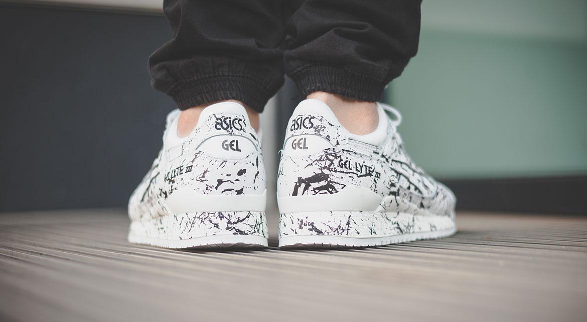 Asics Gel Lyte III Marble White Leather Athletic Sneakers Mens Size 10.5 Asics Gel Lyte III Marble White Leather Athletic Sneakers  main image 2