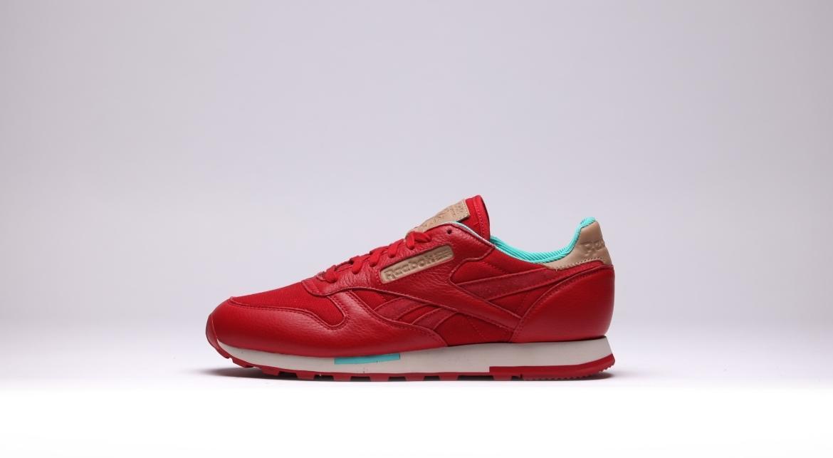 reebok classic leather red canvas