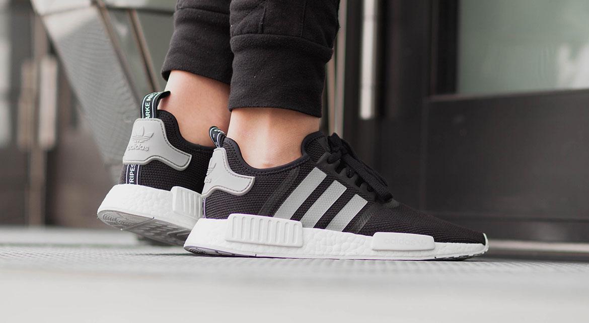 adidas gazelle silver green womens Adidas NMD R1 Grey Core Black