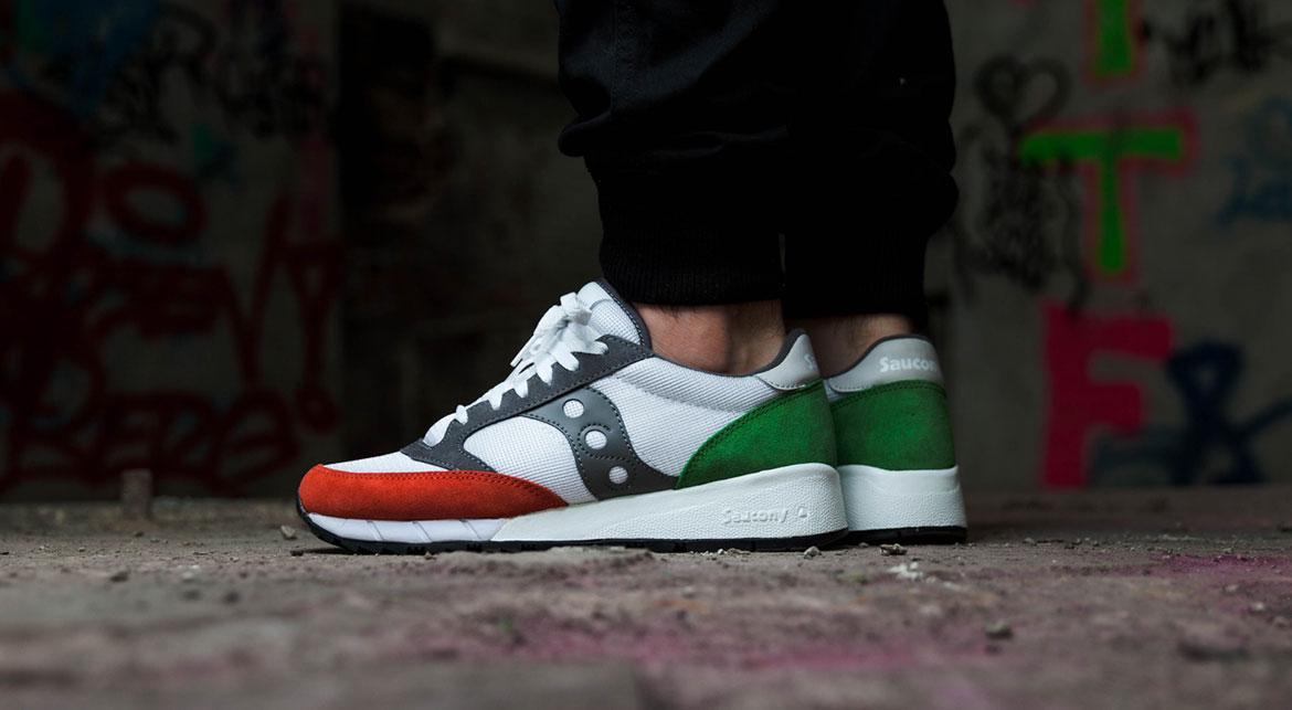 Saucony Jazz 91 Sneakers S70216-3 White Red Green Men\'s 9.5 Saucony Jazz 91 Sneakers S70216-3 White Red Green Men main image 3