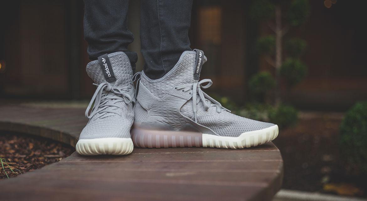 Adidas Sneaker Adidas Tubular X Vs Yeezy Adidas Originals Tubular X  Primeknit "Clear Granite"