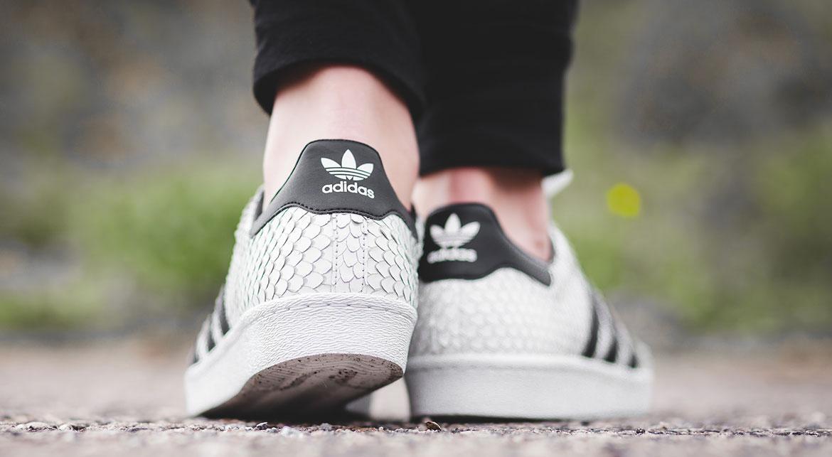 新品 adidas SS SUPERSTAR 80'S 黒×白 US9.5/アディダス スーパースター 80'S ブラック×ホワイト 27.5cm ほぼ新品 スーパースター 80s 2019年製 JP27.0cm G61070 白×黒 生産