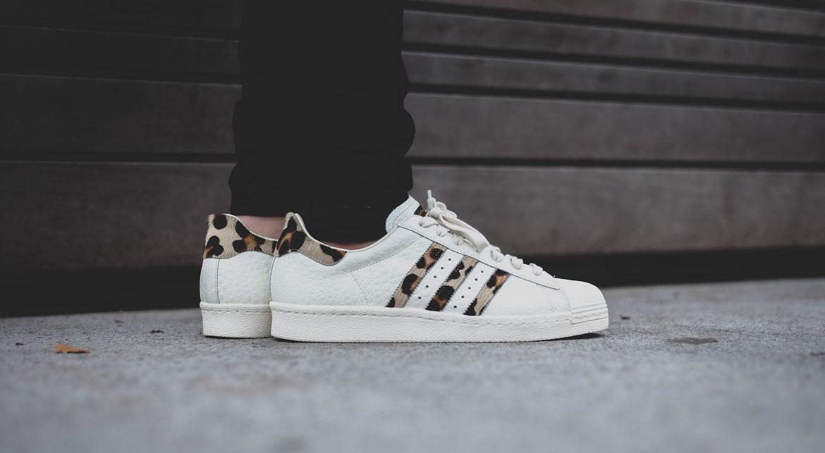 adidas superstar leopard white