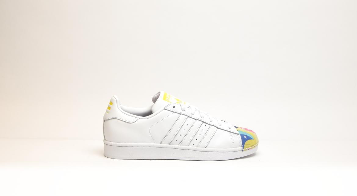 adidas x Pharrell Williams Originals Superstar Supershell x Pharrell "White Yellow" - Image 2