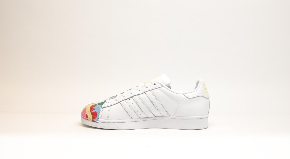 adidas x Pharrell Williams Originals Superstar Supershell x Pharrell "White Yellow" - Image 4