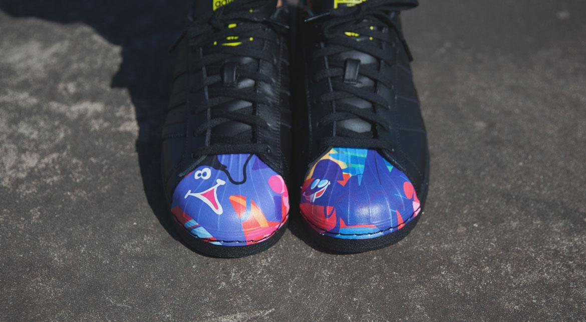 adidas x Pharrell Williams Originals Superstar Supershell x Pharrell "Core Black Yellow" - Image 6