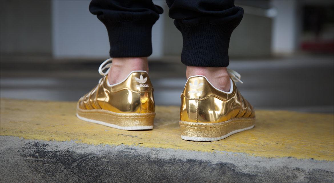adidas superstar 80s metal toe gold foil