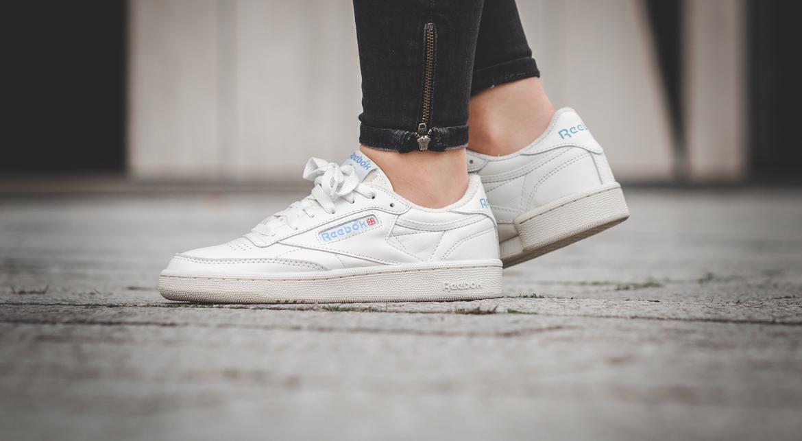 Chalk Paper Reebok Club C 85 Womens Blue Reebok Club C 85 Vintage