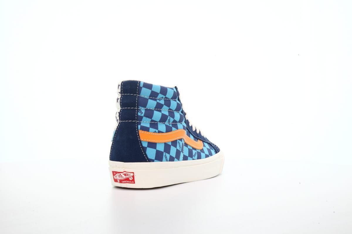 vans sk8 hi blue suede