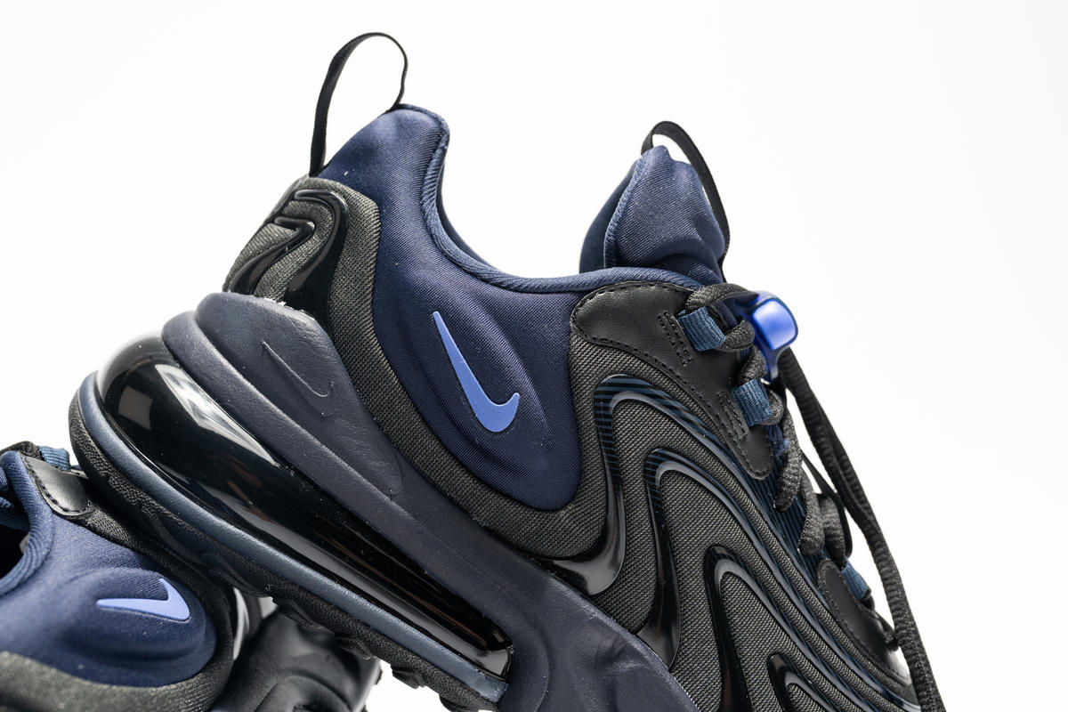 Nike Air Max 270 React ENG Black Sapphire Shoes CD0113-001 Men's Size 9.5