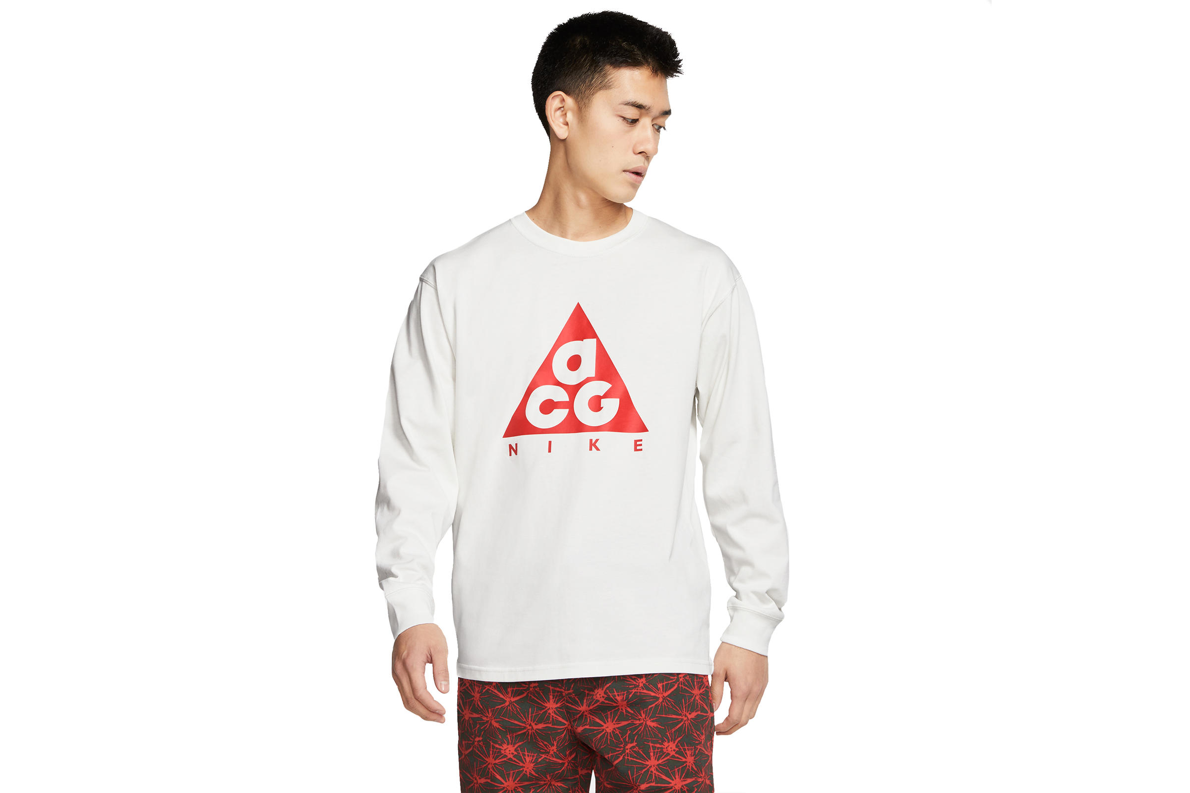 Nike ACG LONGSLEEVE LOGO TEE "SUMMIT WHITE"