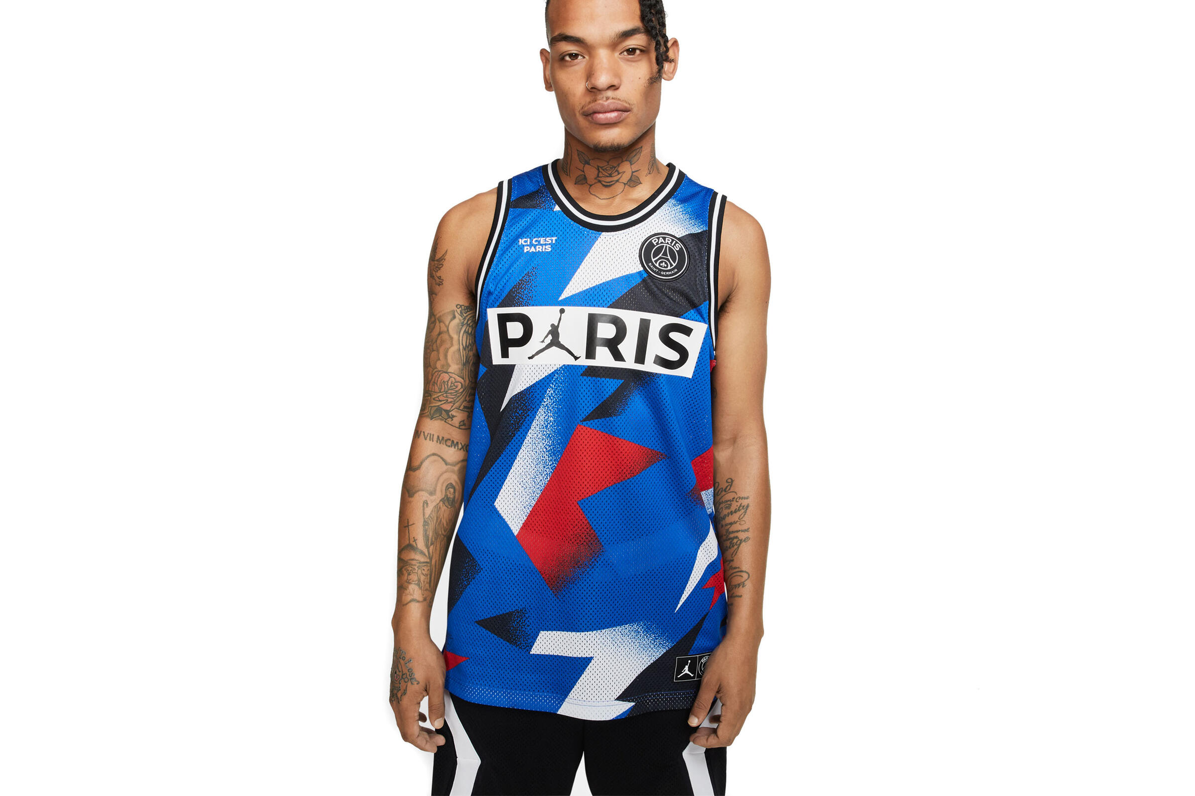 Air Jordan x PSG MESH JERSEY "HYPER COBALT"