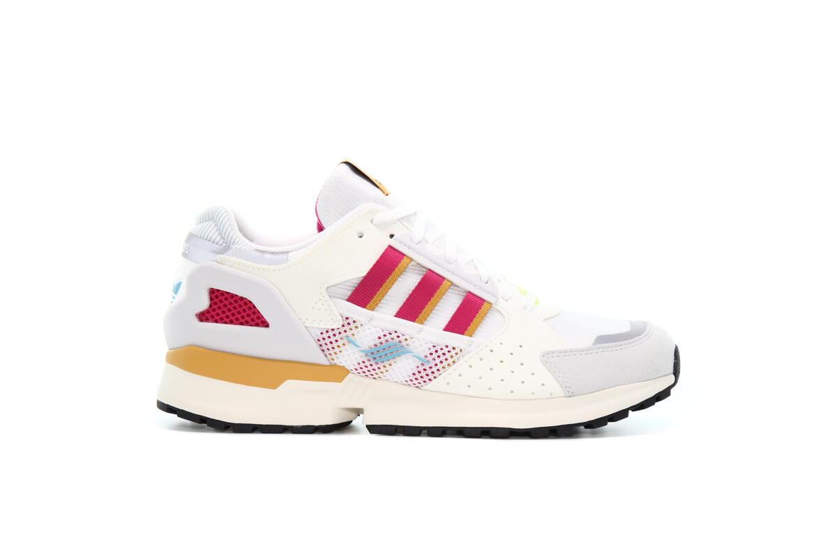 Adidas ZX 10000C White/Burgundy - Image 12