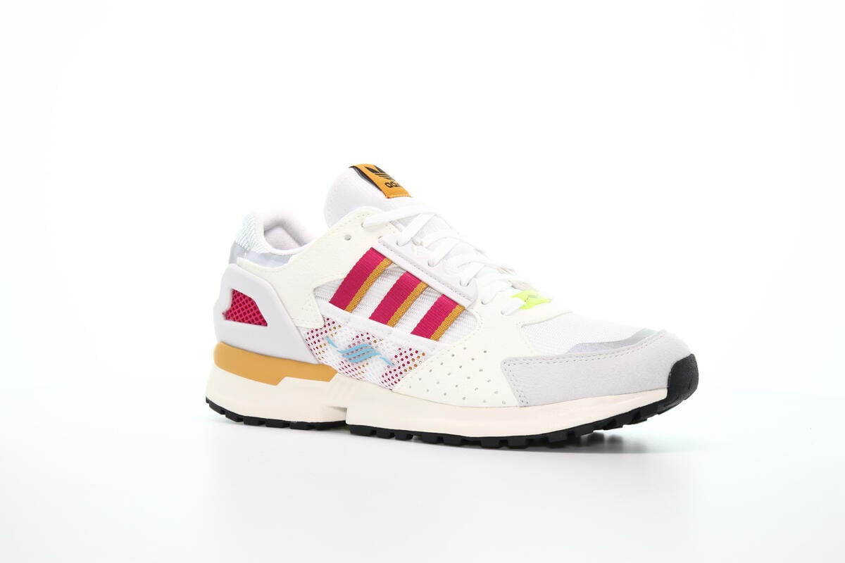 Adidas ZX 10000C White/Burgundy - Image 13