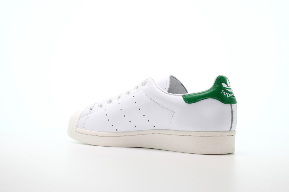 adidas SuperStan - White/Green - Image 15