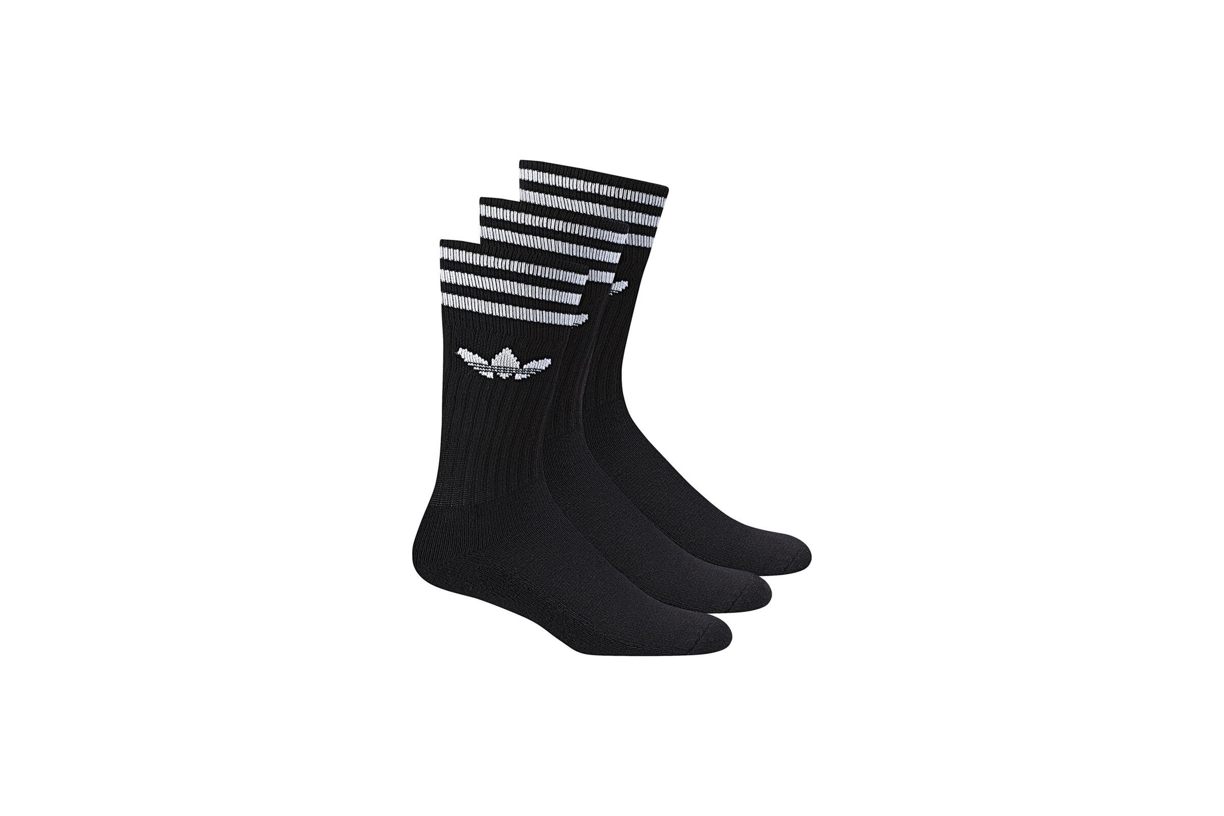 adidas Originals SOLID CREW SOCK "BLACK"