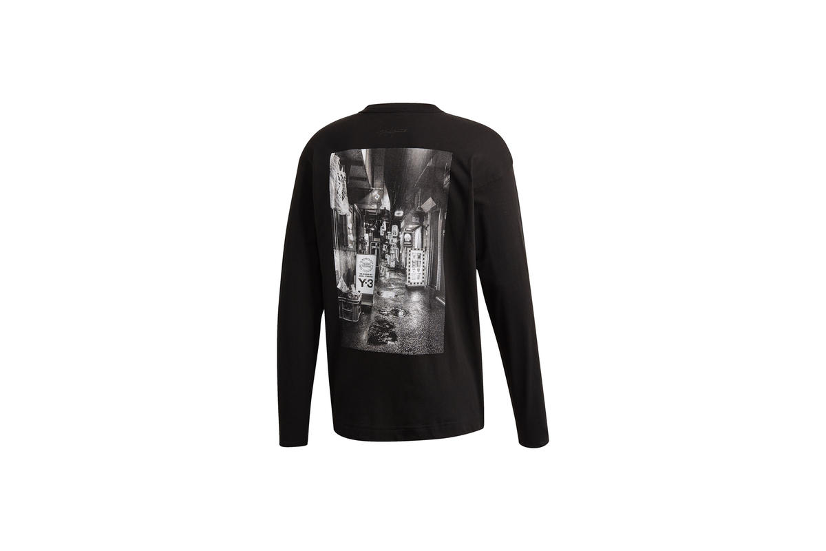 adidas Y-3 Alleway Graphic LS TEE Black - Image 3