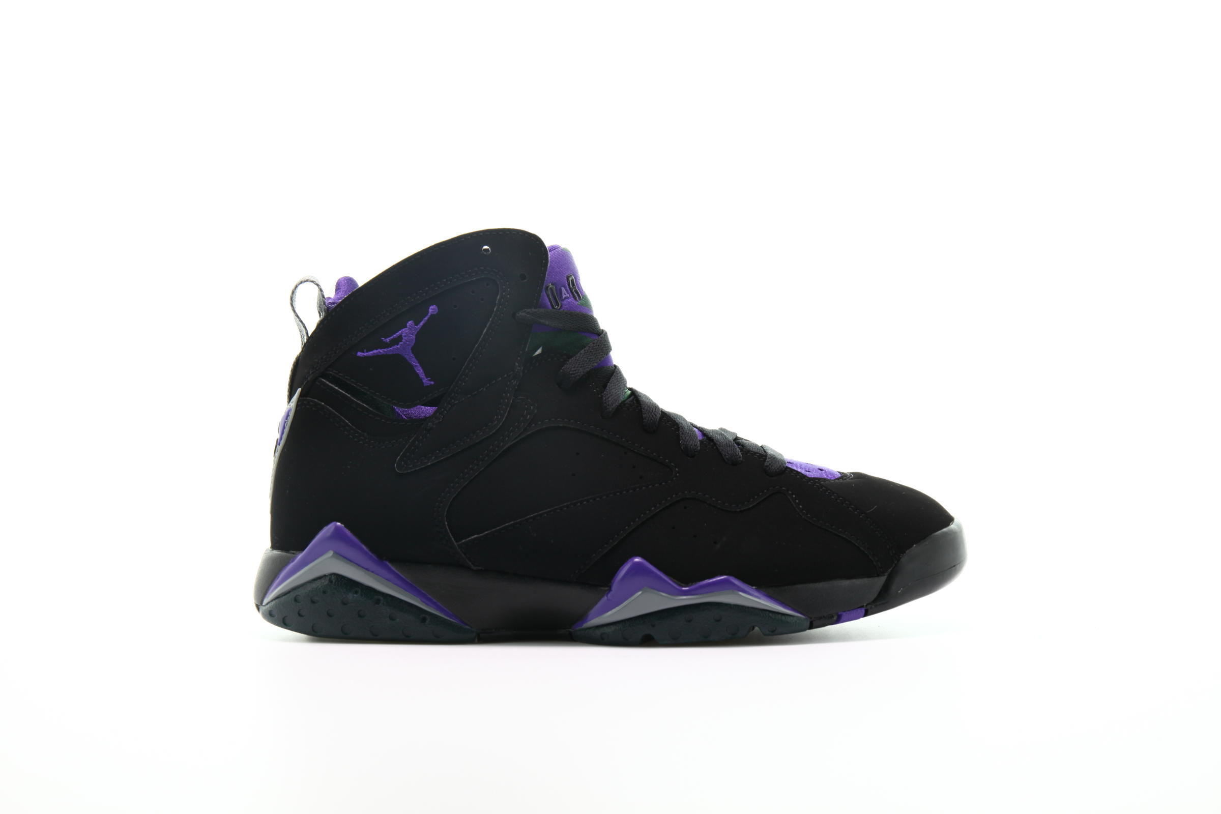 Black and purple jordan 7s hotsell