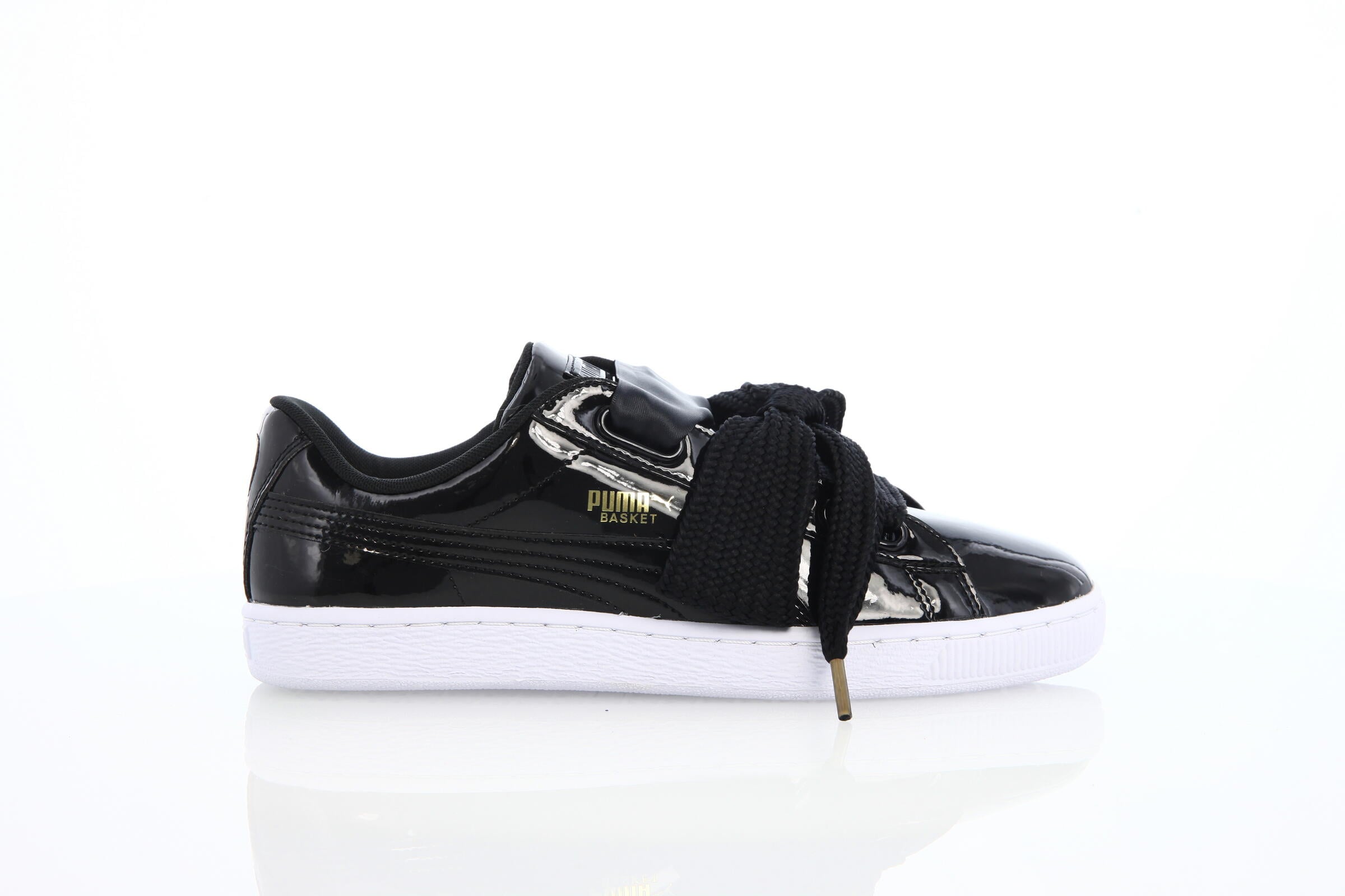 Puma Basket Heart Patent Womens "Puma Black"