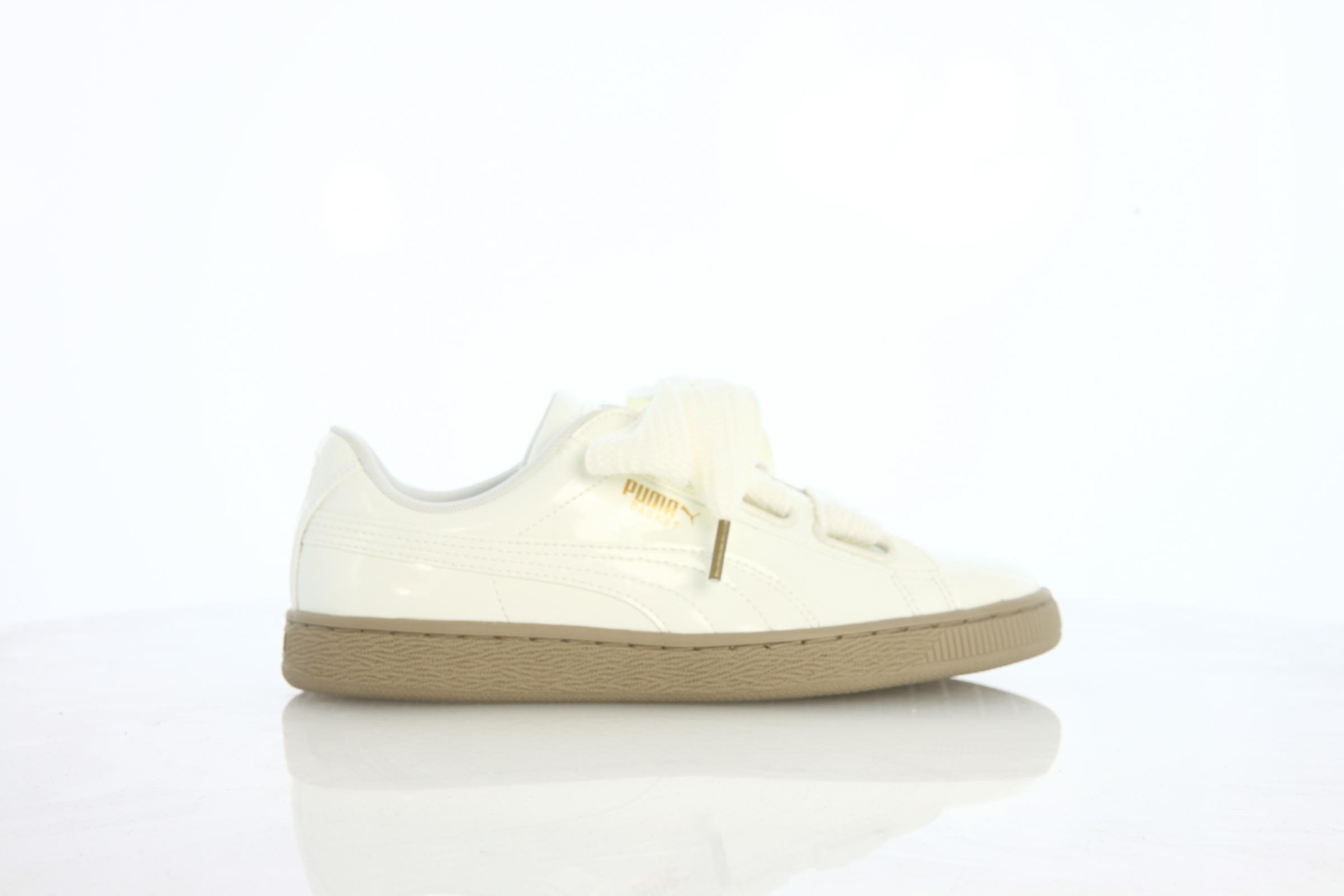 Puma Basket Heart Patent Womens Marshmallow 363073 06 AFEW STORE