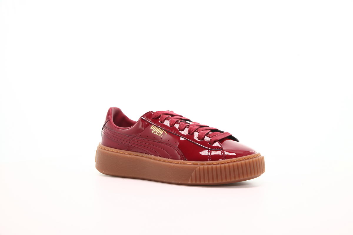 puma platform sneakers red