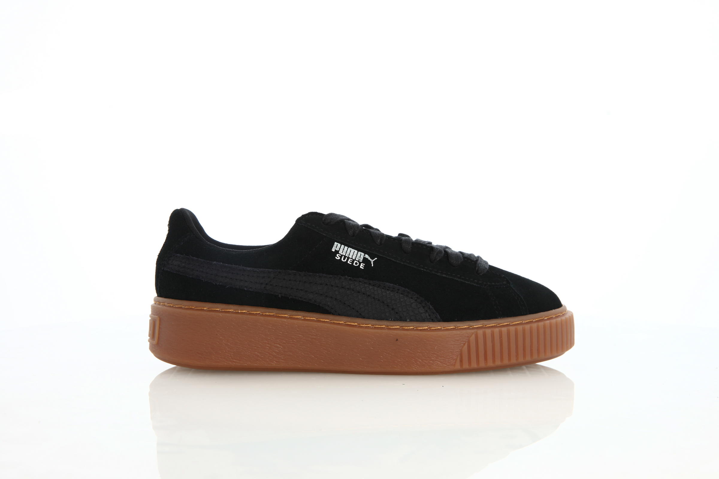 Black platform sneakers puma online