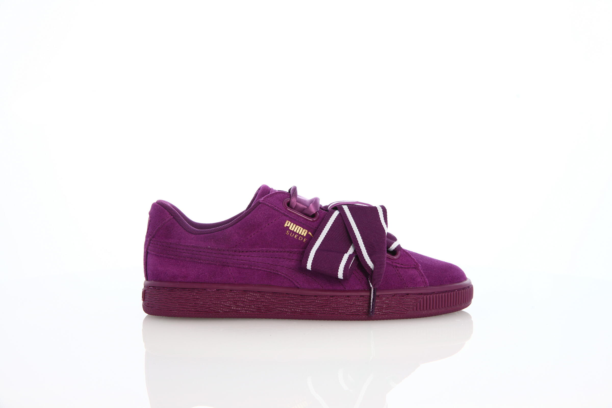 Puma Suede Heart Satin II Womens "Dark Purple"