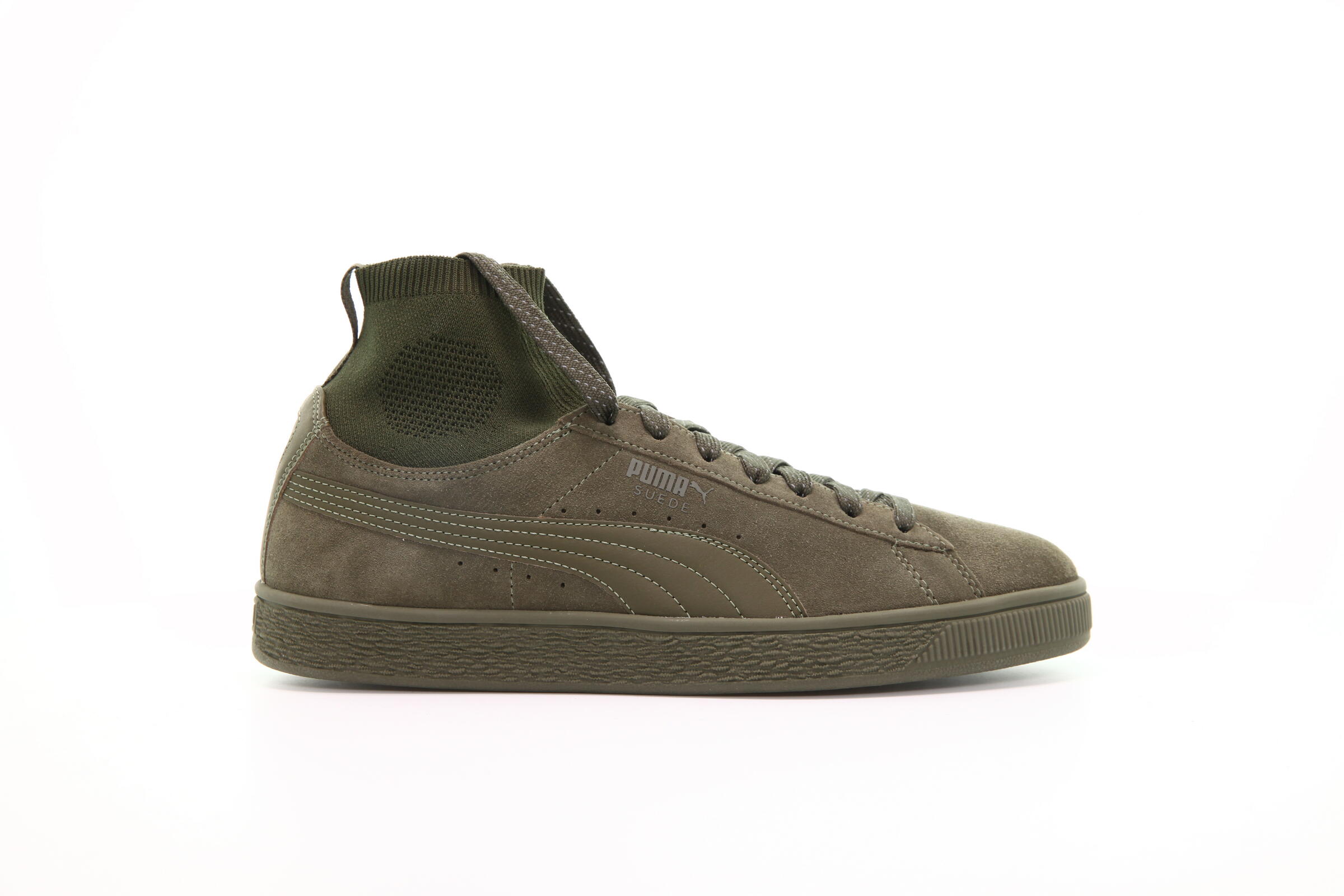 Puma Suede Classic Sock "Olive Night"