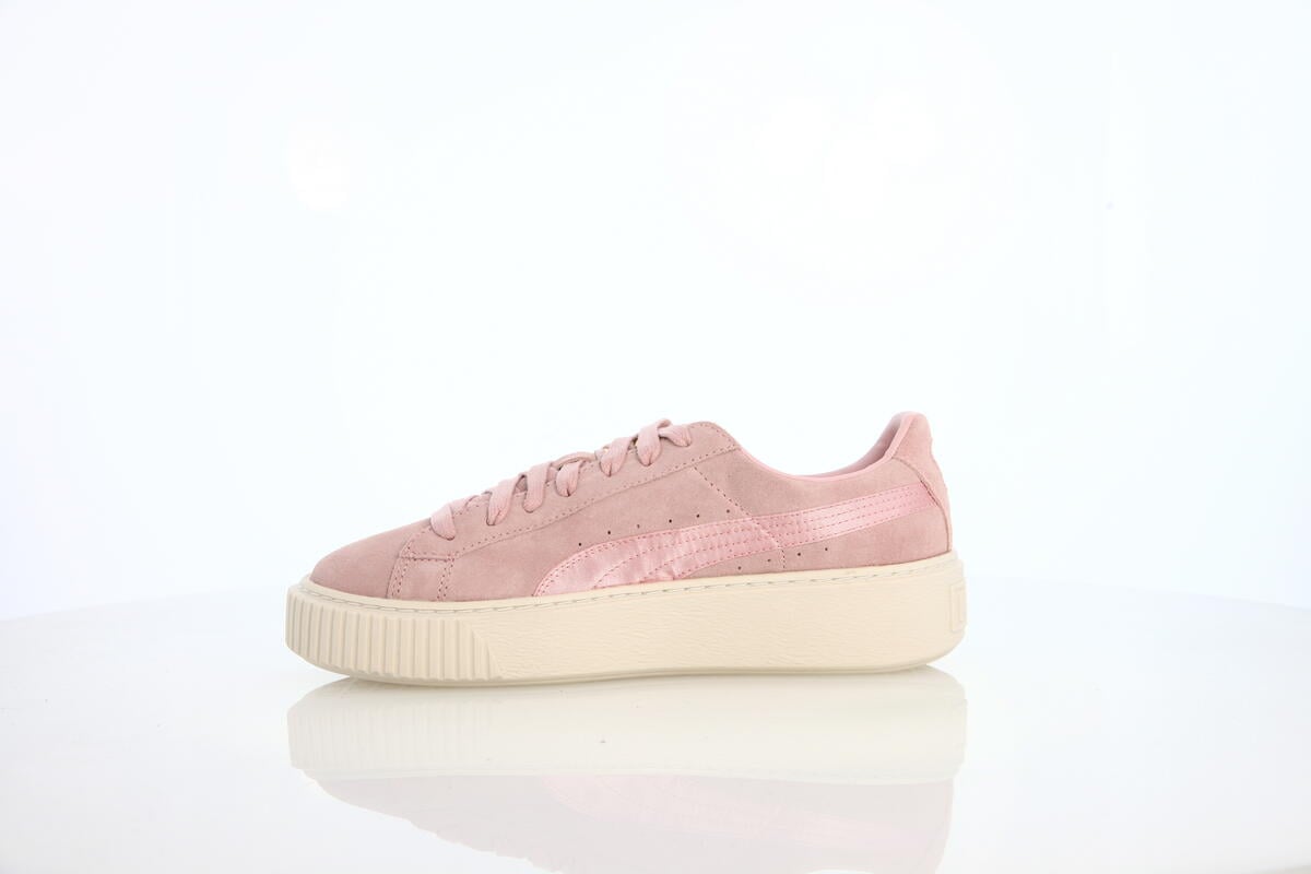 puma suede platform rose gold