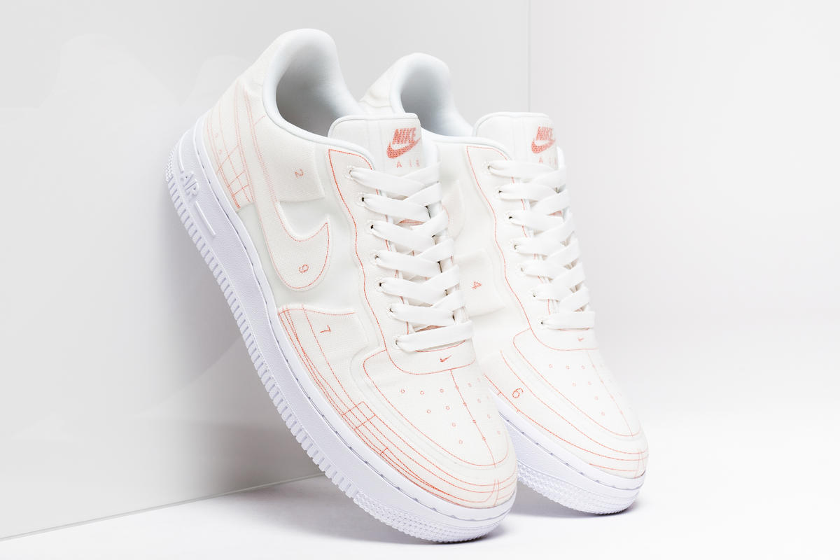 nike air force 1 summit white university red