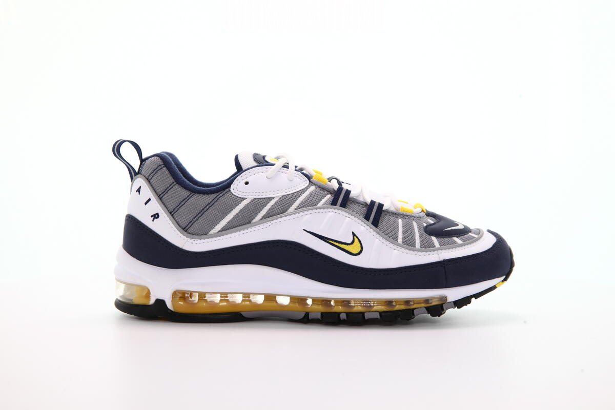nike air max 98 gold and white