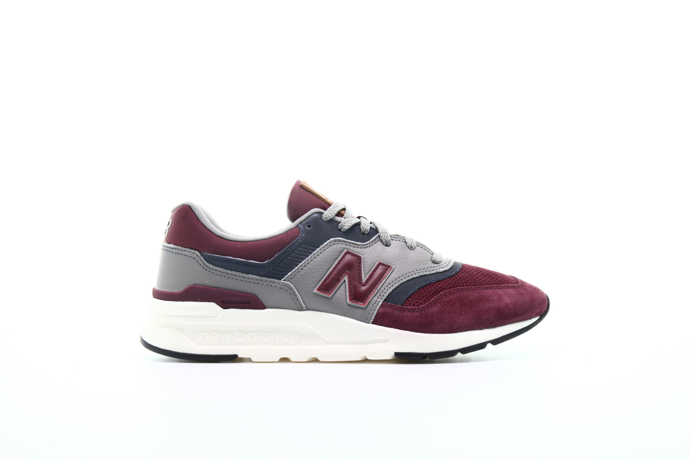 New balance 997 burgundy best sale