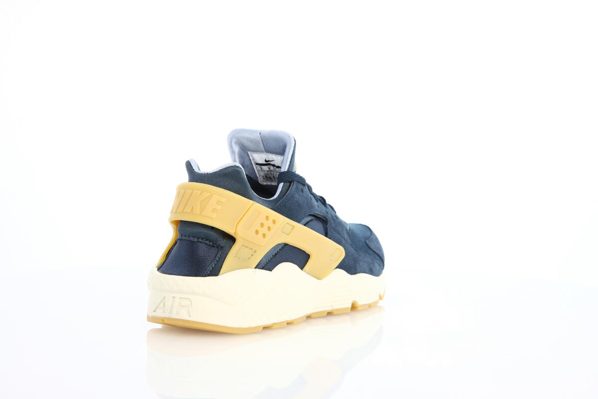 navy blue and yellow huaraches