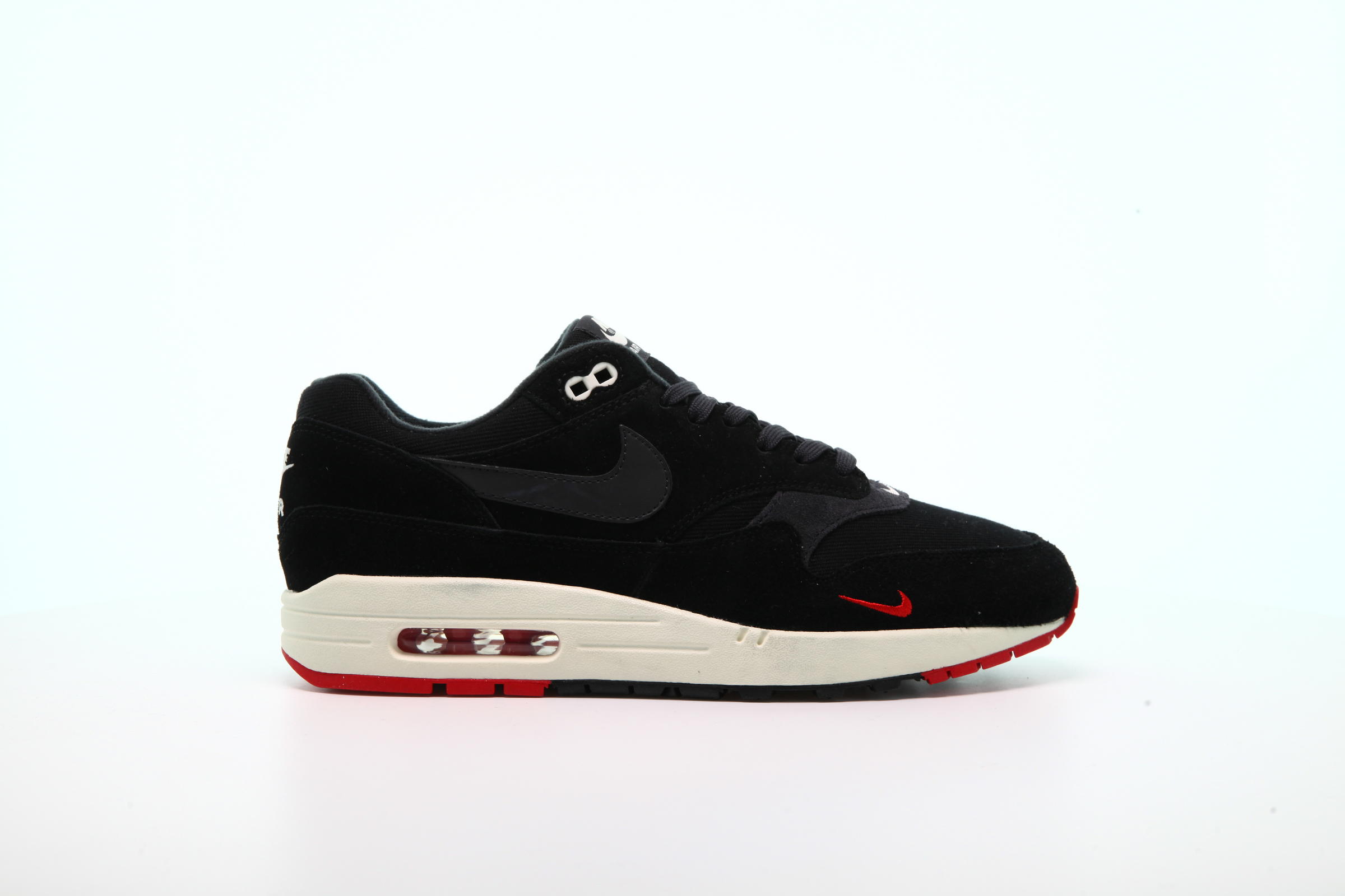 Nike air max 1 black grey red best sale