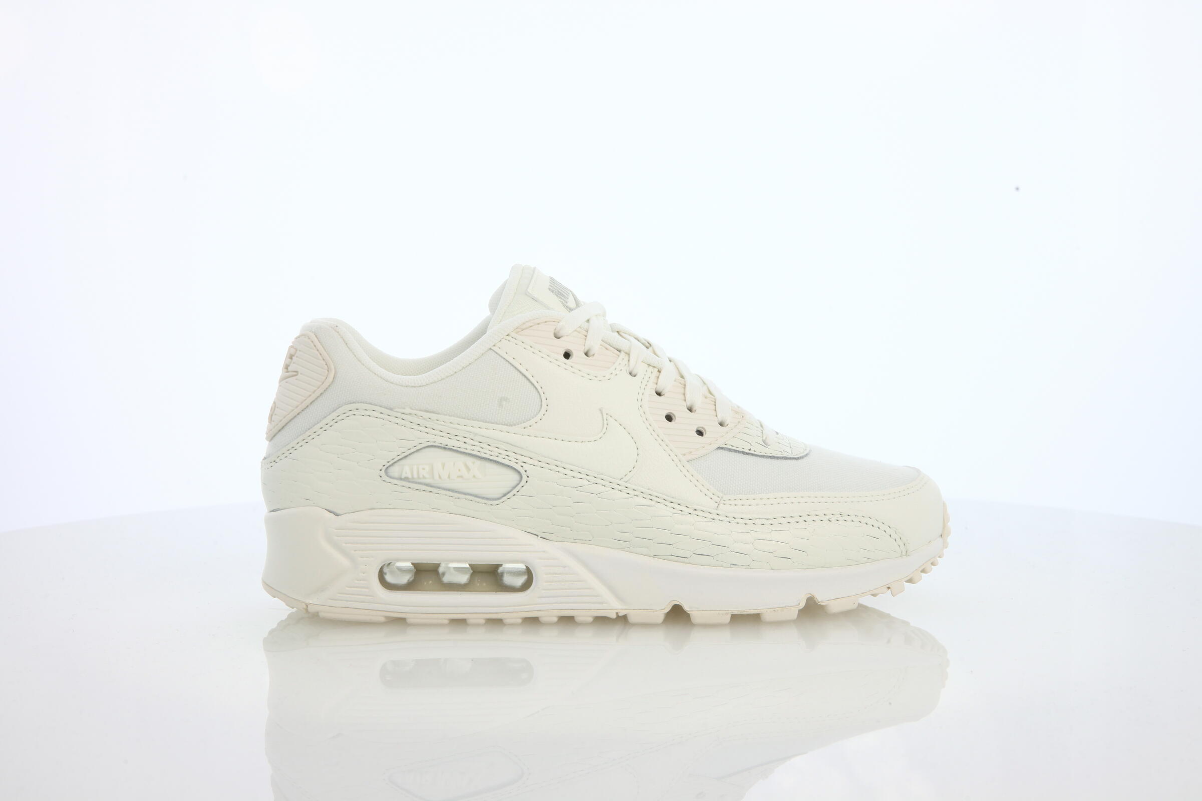 Nike Wmns Air Max 90 Prm Lea "Light Bone"