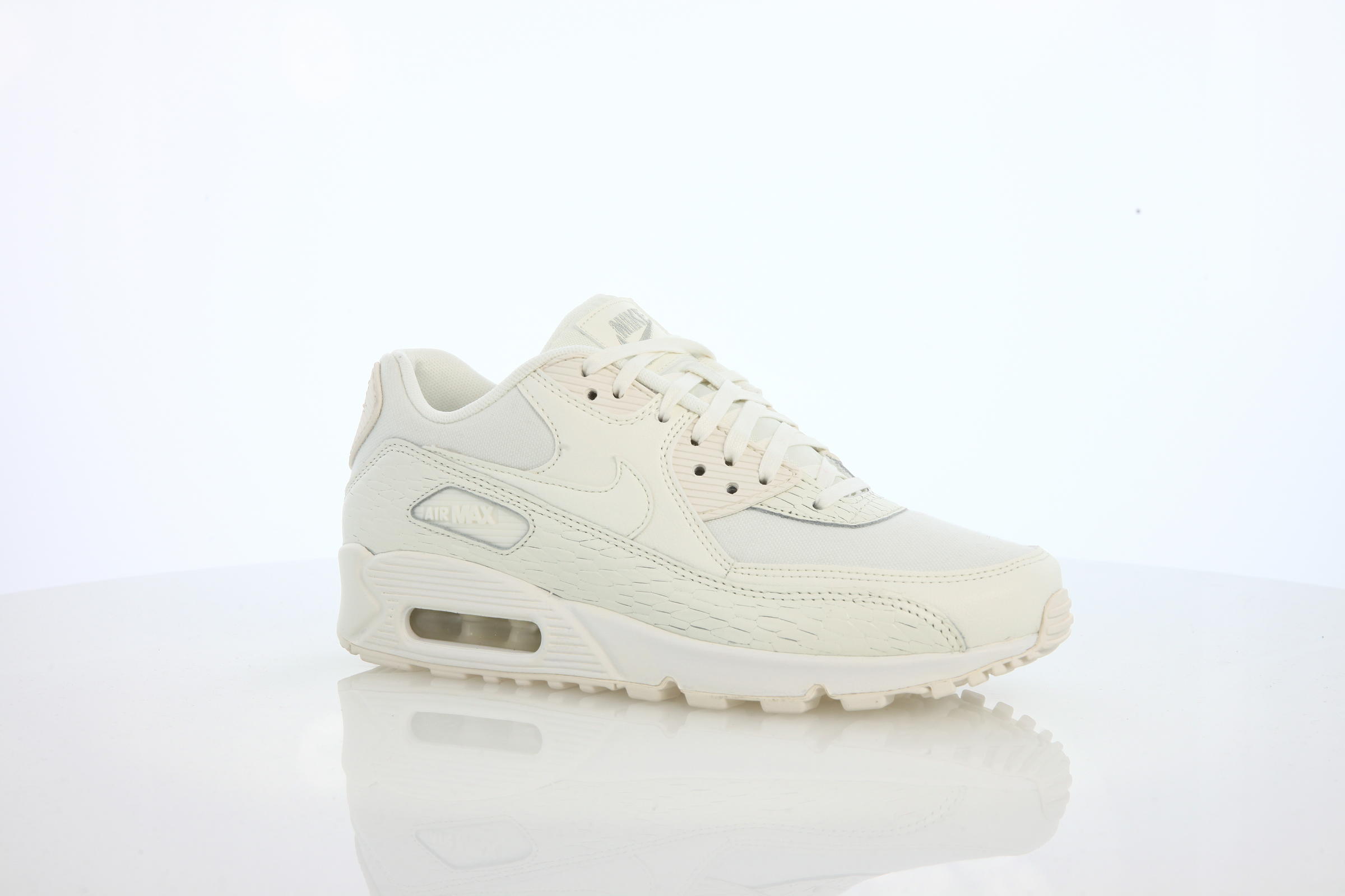 Nike Wmns Air Max 90 Prm Lea Light Bone 904535 100 AFEW STORE