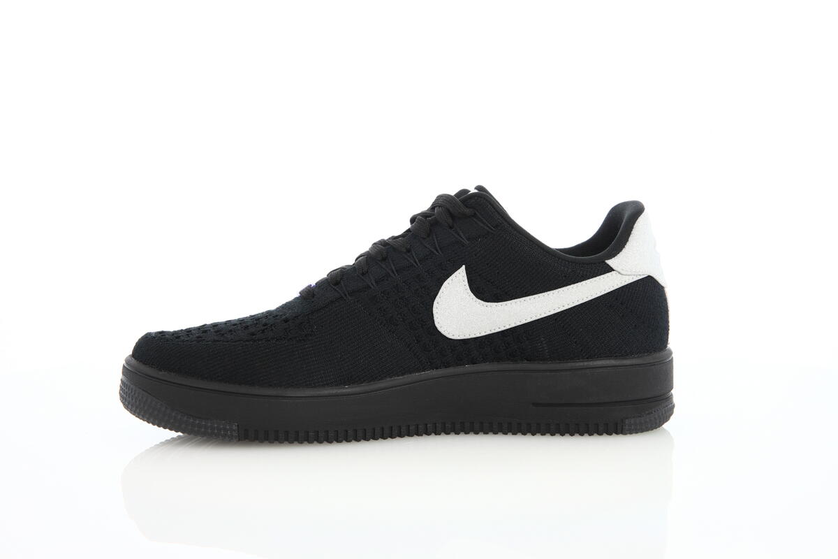 nike air force flyknit low black