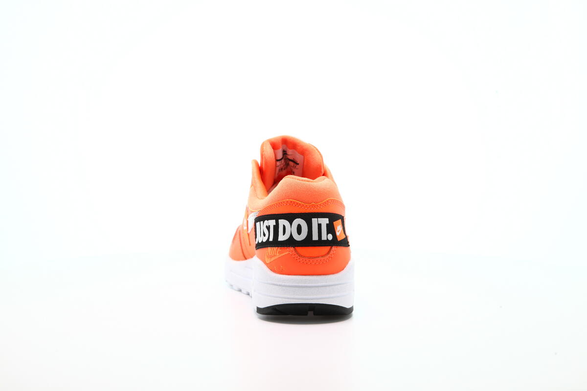 nike air max just do it white orange