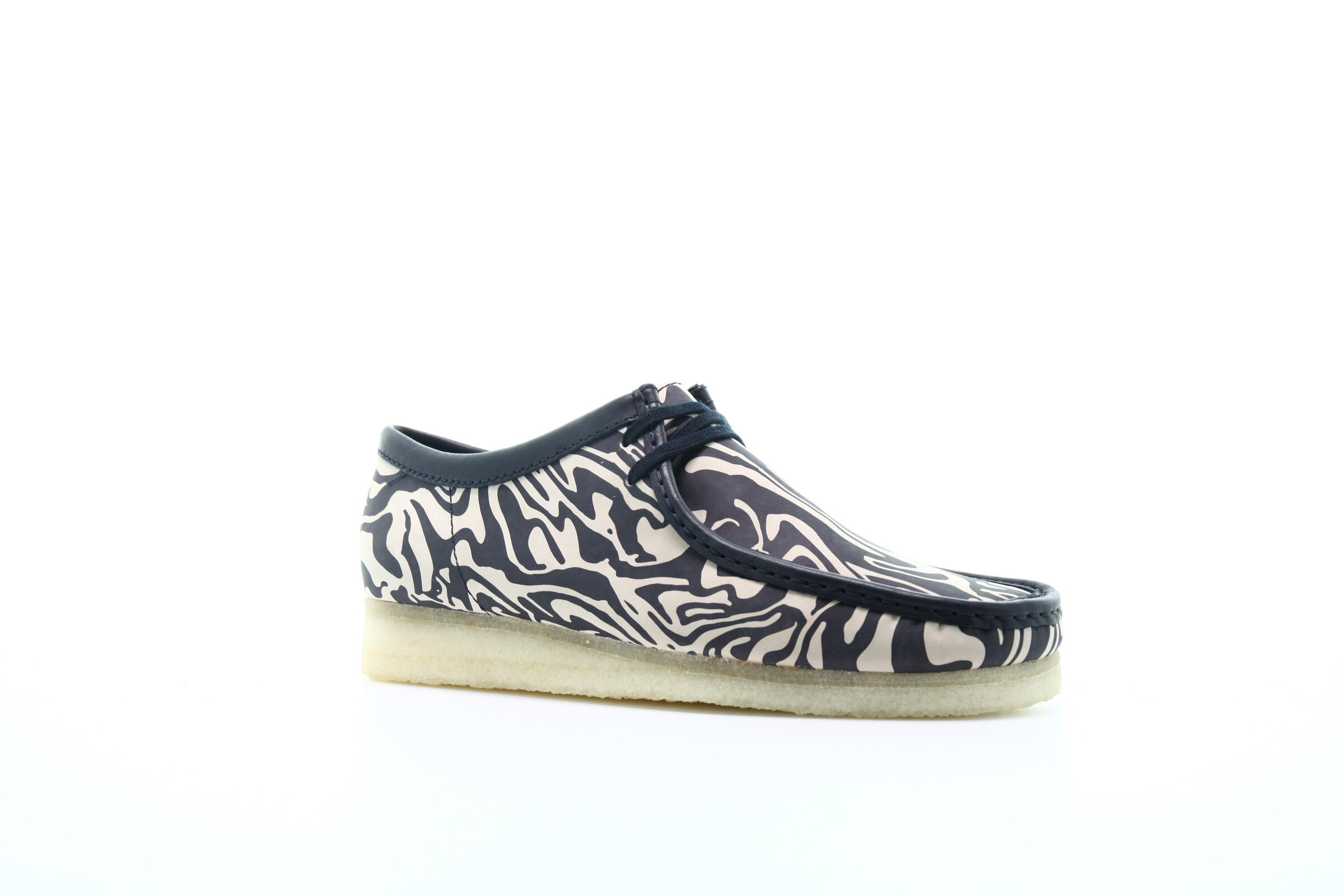クラークスx Wu Wear別注WallabeeWW Loネイビー紺 - 靴