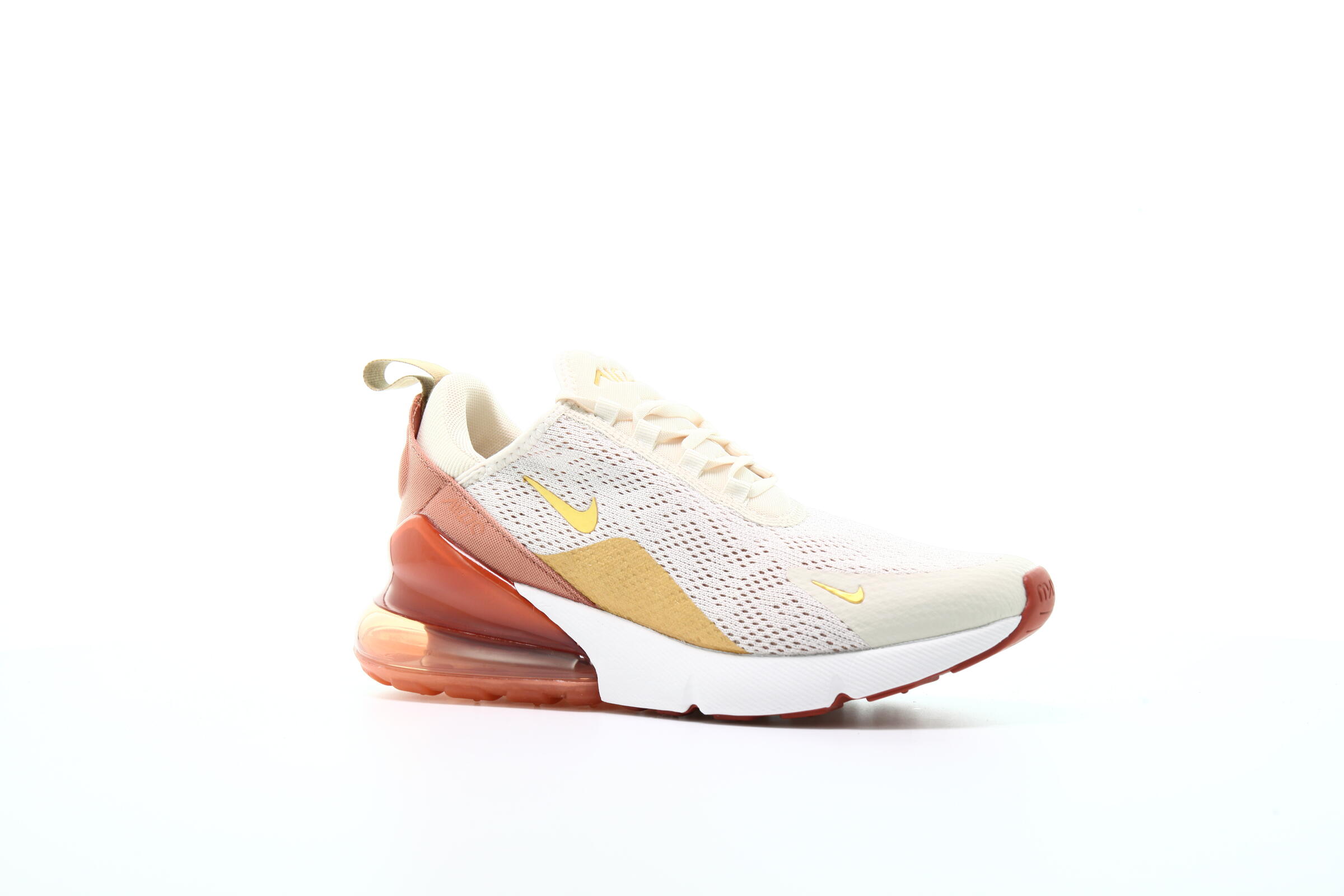 nike air max 270 light cream metallic gold