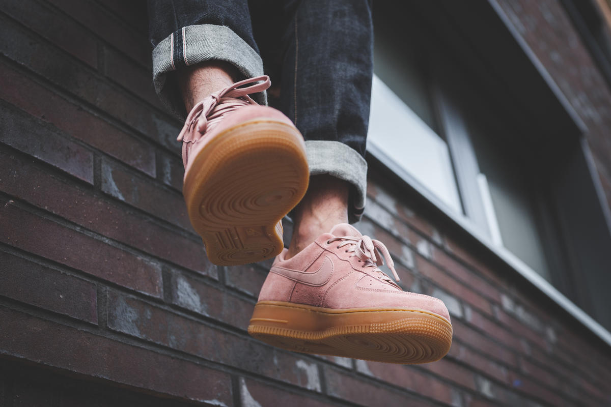 Nike Air Force 1 07 LV8 Suede 'Particle Pink' AA1117-600 - KICKS CREW