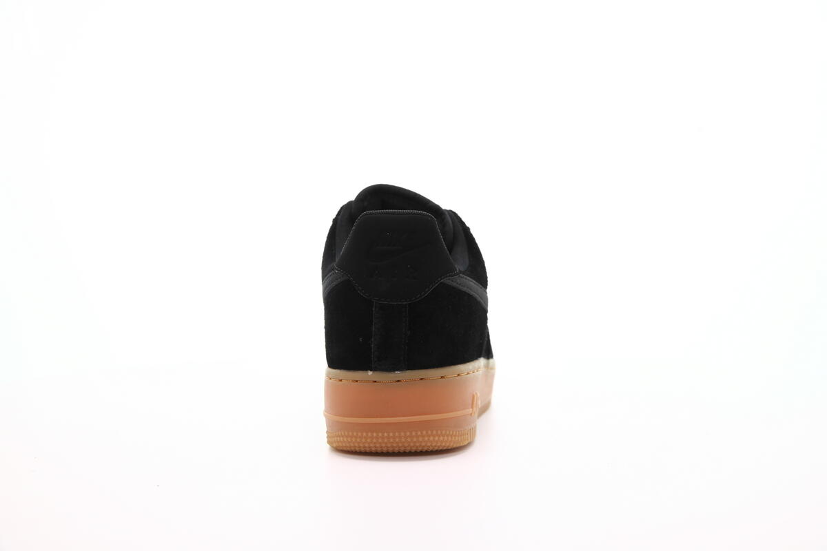 HOT Black Suede Gum Sole Air Force Suede Womens Nike Air