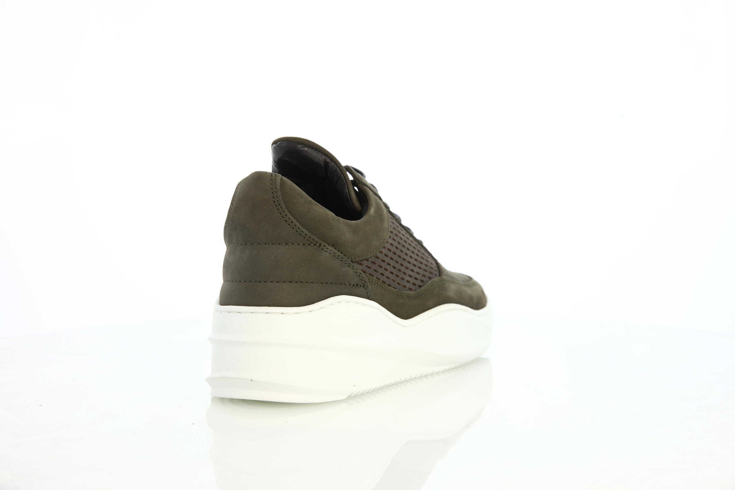 Filling Pieces Low Top Sky Re-Stitched "Army Green"