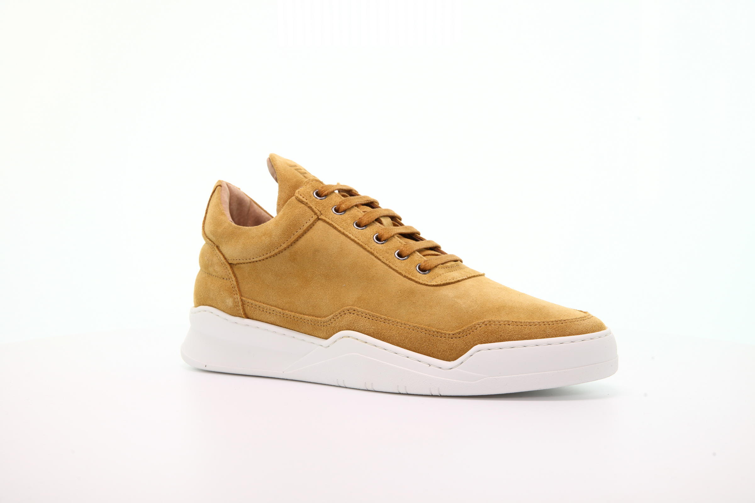Filling Pieces Low Top Ghost Suede "Mustard"