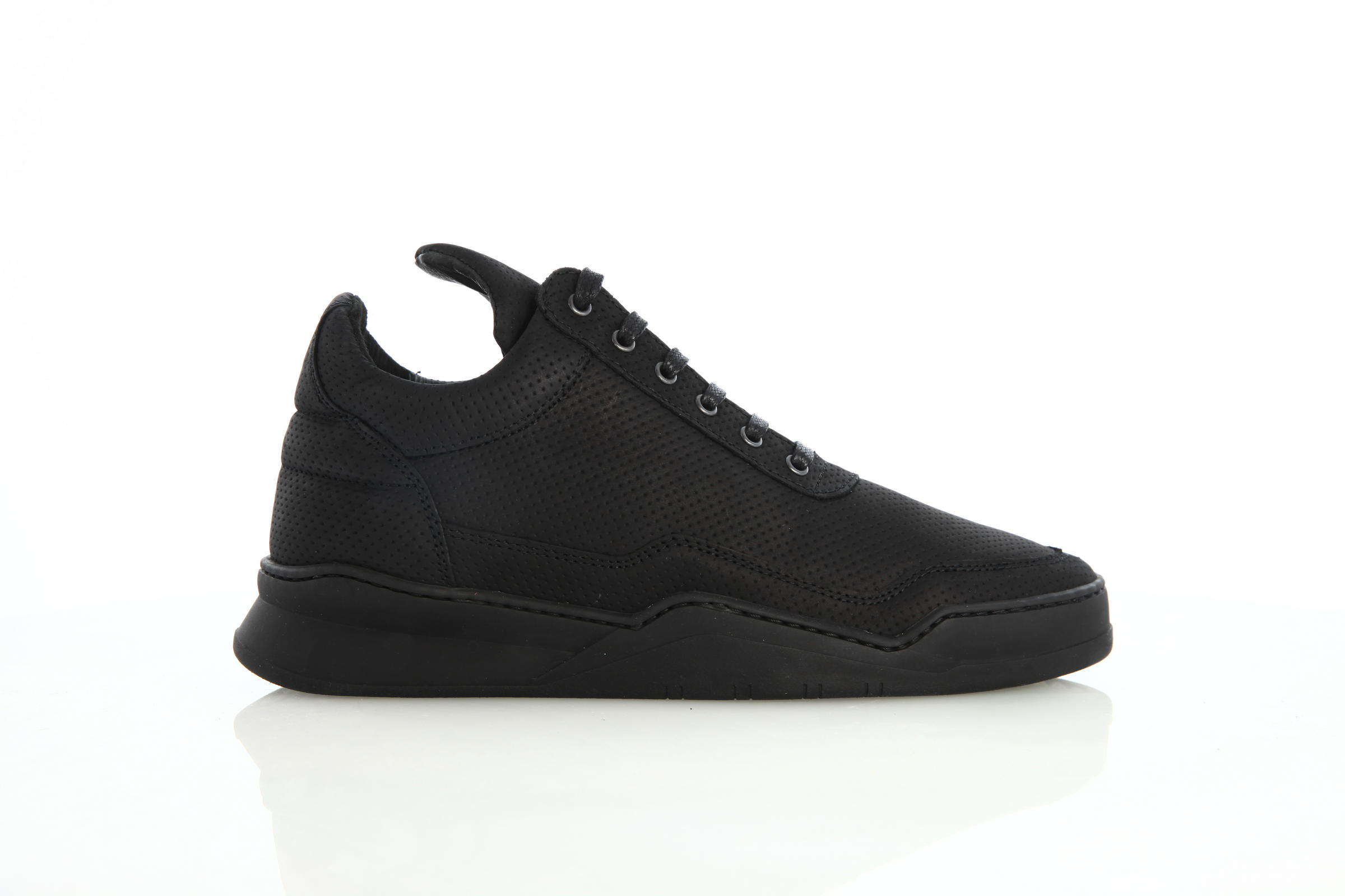 Filling Pieces Low Top Ghost Microlane "All Black"